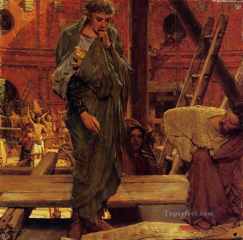 Architecture in Ancient Rome Romantic Sir Lawrence Alma Tadema Oil Paintings